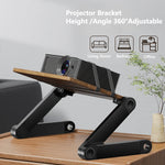 Portable Solid Wood Macbook Stand Laptop Booster Holder for Desk Vertical Height Adjustable Notebook Projector Bracket - NeoFrame