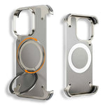 Magsafe Leather iPhone Case for iPhone Phone Case Magnetic Bumper Wireless Charging Phone Cover Stand