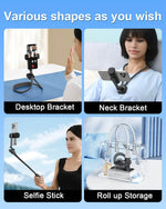 Neck Mount Phone Holder for Recording POV/Vlog Cell Phone Holder Hands Free Tripod Selfie Filming for iPhone Samsung - NeoFrame
