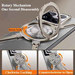 Magic Claw Phone Case for Xiaomi 15/15Pro Metal Frameless Magnetic Protective Cover with 360° Rotatable Stand Shockproof