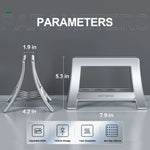 ABS Vertical Laptop Stand Holder for MacBook Air Pro /Tablet/HP/Dell Pad Gravity Notebook Computer Stand Storage Holder - NeoFrame