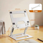 Metal Tablet Stand for Desk Adjustable Tablet Holder 360 Degreee Rotatable Laptop Mount for Office Room Reading Stand