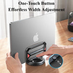360° Rotatable Vertical Laptop Stand Holder Heat Dissipation Non-slip Silicone for MacBook iPad Tablet Gravity Holder - NeoFrame