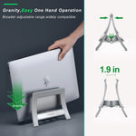 ABS Vertical Laptop Stand Holder for MacBook Air Pro /Tablet/HP/Dell Pad Gravity Notebook Computer Stand Storage Holder - NeoFrame