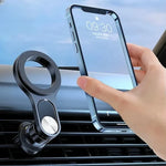 Car Air Vent Magnetic Phone Holder 360° Rotatable Ring Holder Mobile Phone Stand GPS Bracket for iPhone Samsung Xiaomi - NeoFrame