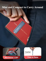 Metal Foldable Phone Stand Ultra-thin Mini Invisible Portable Desktop Phone Holder for Huawei Mate XT Self-adhesive - NeoFrame