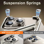 Aluminum Alloy Metal Frameless Phone Case for iPhone with Stand