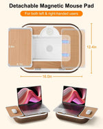 Foldable Pillow Laptop Stand with Storage Space Hidden Stand for 15