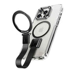 Phone Case for iPhone Dropproof Phone Cover w/ 360° Rotate Magsafe Ring Stand Bumper Silicone Lanyard