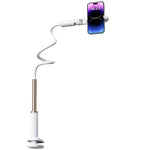 Gooseneck Tablet Stand Holder Phone Holder Stand with Adjustable Flexible Long Arm for Bed Lazy Bracket 4.7-13
