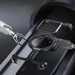 Metal Frameless Phone Case for Xiaomi 14/14Pro/14 Ultra Wireless Charging Phone Cover Shockproof Bumper Hidden Stand