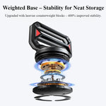 360° Rotatable Vertical Laptop Stand Holder Heat Dissipation Non-slip Silicone for MacBook iPad Tablet Gravity Holder - NeoFrame