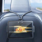 Car Headrest Tablet Bracket Holder 360° Rotatable Flexible Tablet Stand for Sports Seat Universal Vehicle Accessories
