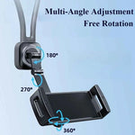 Car Headrest Tablet Bracket Holder 360° Rotatable Flexible Tablet Stand for Sports Seat Universal Vehicle Accessories