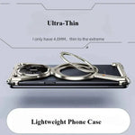 Z Shape for Huawei MateX5 X3 Phone Case Metal Bezel-less Protective Case Shell Magnetic Kickstand Wireless Charging