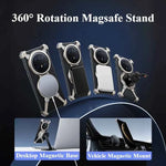 Metal Bezel-less for Huawei Mate 70/Pro/Pro+ Phone Case with Stand 360° Rotatable Magsafe Shockproof Protective Cover