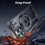 Magsafe Phone Case for iPhone 360° Rotatable Ring Stand Holder Drop-Proof Bumper Protective Cover