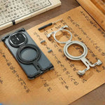 For Huawei Mate X2/X3/X5/X6 Phone Case with 360°Rotate Ring Stand Magsafe Metal Frameless Case Bumper Protective Cover