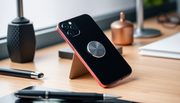 A stylish magnetic phone case showcased on a modern desk