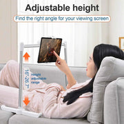 Foldable Tablet Stand Phone Holder for Bed Multifunctional Rack Height Adjustable Phone Tablet Bracket for iPhone iPad