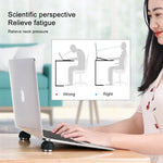 Portable Laptop Cooling Pad Ergonomic Laptop Stand Small Invisible Cooler Ball Magnetic Foot Heat for MacBook Pro/Air - NeoFrame