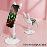 Desktop Mobile Phone Holder Stand Desk Holder Dock for Magsafe Charger for iPhone 16/15 Pro Max(Not Included Charger) - NeoFrame