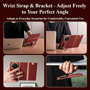 Genuine Leather Phone Case for Huawei Mate XT Ultimate Case with Stand 360° Rotation Full Cover Shockproof XT Phone Case