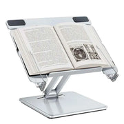 Metal Tablet Stand for Desk Adjustable Tablet Holder 360 Degreee Rotatable Laptop Mount for Office Room Reading Stand