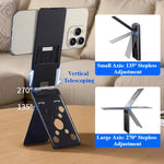 Aluminum Alloy Magnetic Card Holder Phone Stand Mount Metal Ultra-Thin Portable Foldable Card Holder for iPhone Samsung - NeoFrame