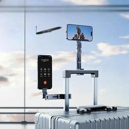 Aluminium Alloy Portable Strong Magnetic Phone Stand for Travel Magsafe Phone Holder 720° Rotatable Tablet Clip Holder