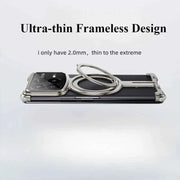 Metal Magnetic Phone Case for Xiaomi MIX Fold 4 with 360° Rotatable Stand Frameless Shockproof Protective Cover Alloy