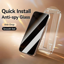 Anti-spy Tempered Glass For iPhone Private Screen Protector Quick Install Glass - NeoFrame