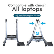 Vertical Laptop Stand Heat Dissipation Gravity Laptop Holder For MacBook Pro Air Xiaomi Tablet Aluminum Notebook Stand - NeoFrame