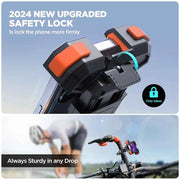 Motorcycle Phone Mount Adjustable Cell Bike Holder Bicycle Scooter Handlebar Cradle Clip Upgrade Phone Holder Mount