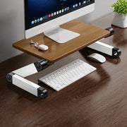 Portable Solid Wood Macbook Stand Laptop Booster Holder for Desk Vertical Height Adjustable Notebook Projector Bracket - NeoFrame