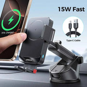 15W Car Phone Holder Wireless Charger Car Charger Stable Rotatable Air Vent Dashboard Phone Holder Car Charger Support