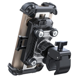 Motorcycle Phone Mount Anti Vibration Phone Holder for Motorcycle Handlebar Bike Phone Mount for iPhone for 4.7 - 7” Phone