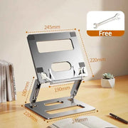 Metal Tablet Stand for Desk Adjustable Tablet Holder 360 Degreee Rotatable Laptop Mount for Office Room Reading Stand