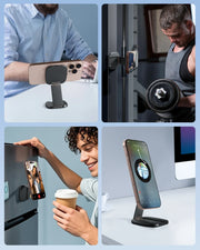 Magnetic Phone Stand Holder for Desk Adjustable Foldable Portable Mobile Phone Holder Stand for iPhone Samsung Xiaomi - NeoFrame