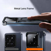 Magnetic Frameless Phone Case Magsafe Bumper with Stand Phone Cover for Xiaomi 13, 13 Pro New Upgrade Phone Cover