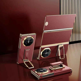 Genuine Leather Phone Case for Huawei Mate XT Ultimate Case with Stand 360° Rotation Full Cover Shockproof XT Phone Case