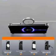 Metal Frameless Phone Case for Xiaomi 14/14Pro/14 Ultra Wireless Charging Phone Cover Shockproof Bumper Hidden Stand