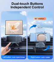 Car Wireless Charger 15W Fold Screen Phone Stand Fast Charging Car Vent Mount Phone Holder for Samsung iPhone Google - NeoFrame