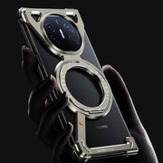 Z Shape for Huawei MateX5 X3 Phone Case Metal Bezel-less Protective Case Shell Magnetic Kickstand Wireless Charging