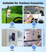 Portable Golf Cart Phone Holder 360° Rotatable Magnetic Phone Holder Stand for Boat Fridge Gym Universal for iPhone 16 - NeoFrame