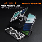 Z Shape for Huawei MateX5 X3 Phone Case Metal Bezel-less Protective Case Shell Magnetic Kickstand Wireless Charging