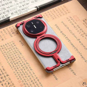 For Huawei Mate X2/X3/X5/X6 Phone Case with 360°Rotate Ring Stand Magsafe Metal Frameless Case Bumper Protective Cover