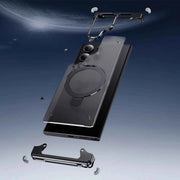 Magnetic Slim Phone Case for Samsung Galaxy S23/S24 Ultra Baze-less Phone Protective Cover Magsafe Finger Ring Holder