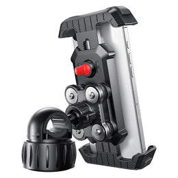 Anti-Shake Bike Phone Holder Quick Install Bicycle Motorcycle Phone Mount with Vibration Dampener for 4.7 - 7