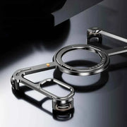 Metal Frameless Magnetic Phone Case for iPhone with 360°Rotate Stand Shockproof Protective Cover